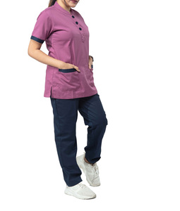 Conjunto de Uniformes Médicos Unisex Más Vendidos, Manga Corta, Verano, Uniformes de Hospital, Poliéster y Elastano, para Médicos y Enfermeras - Product Image 2