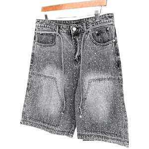Shorts de Mezclilla para Hombre, Listos para Enviar, MOQ Bajo, Venta al Por Mayor, Shorts de Jean Casuales de Verano, Envío Rápido - Product Image 1