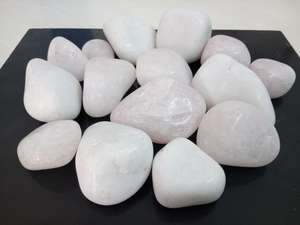 High Quality Modern Natural White Tumble Stone <b>Pebbles</b> <b>Polished</b> Safe Decorative Stones for Landscape Garden Hotel Decoration - Product Image 5