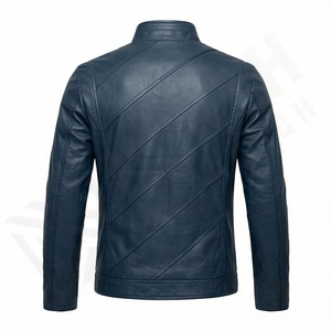 Veste de moto en cuir véritable pour homme de qualité supérieure, nouvelle arrivée, vestes de moto d'hiver, protections amovibles, personnalisables - Product Image 2