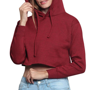 Sudadera con Capucha Corta para Mujer, Estilo Vintage, Color Sólido, Manga Larga, Logotipo Bordado en la Parte Delantera, Transpirable, de Secado Rápido, Cuello Alto, Marca Hivo Sports - Product Image 6