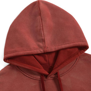 Sudadera con capucha de algodón 100% de alto gramaje con lavado ácido, estilo urbano, personalizada, con hombros caídos, de felpa francesa, lisa, gruesa, oversize para hombre - Product Image 5