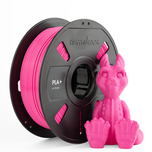 Filament d'imprimante 3D Numakers PLA Plus Magenta 1 kg 1,75 mm, tiges en plastique coupées à 240°C pour des impressions 3D solides, fiables et vibrantes - Product Image 2
