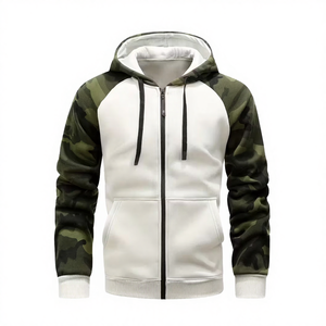 Sudadera con Capucha 2025 de Alta Calidad con Cierre, Elegante, Deportiva, Unisex, de Algodón, Corte Regular, Logotipo Bordado, Color Sólido, Ecológica y Transpirable - Product Image 3
