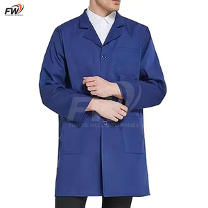 Professional Unisex Medical Lab Coat Long Sleeve Cotton Pharmacist Medical Hospital Uniform Doctor Nurse Lab Coat For Men - Product Image 6