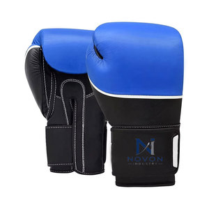 Guantes de Entrenamiento de Cuero con Cierre de Gancho y Bucle para Hombre, Servicio Personalizado OEM, con Impresión de Logotipo Personalizado, Alta Durabilidad, Absorción de Humedad - Product Image 1