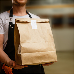 Sacs à pain en papier kraft recyclé avec logo personnalisé pour l'emballage de produits alimentaires et ménagers pour les collations et les ustensiles de cuisine - Product Image 4