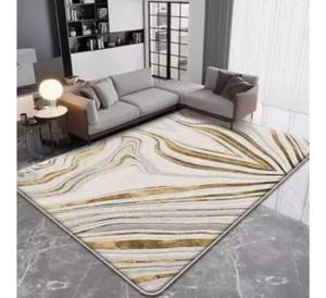 Alfombra de lujo ecológica de pelo alto, corte bucle, hecha a mano, diseño moderno, apta para mascotas, para sala de estar, floral, disponible en varios colores. - Product Image 2
