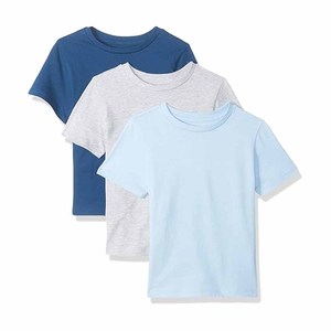 T-shirts décontractés pour enfants, 100% coton, manches courtes, col rond - Product Image 5