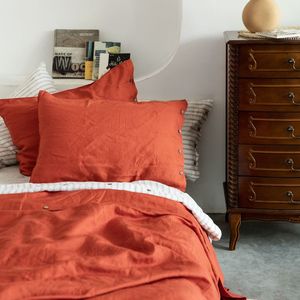 Tissu en lin français 100 % pour la maison, résistant à la décoloration et aux plis, couleur unie, doux, durable, respirant et confortable, vente en gros - Product Image 3