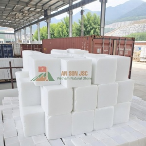 Bloques de Mármol Blanco de Vietnam para Azulejos de Baño Elegantes y Pisos Interiores, Superficie Pulida Duradera, Material de Piedra Natural - Product Image 5