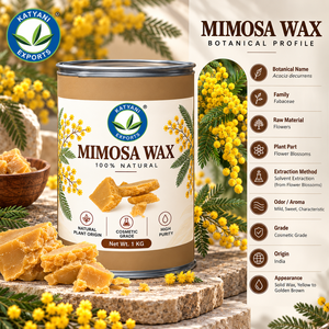 1 KG de Cera Floral de Mimosa para la Fabricación de Cremas, Lociones y Bálsamos, Ingrediente Natural de Acacia Decurrens para Formulación Cosmética - India - Product Image 2