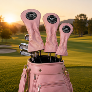 Custom Color Hot Selling <b>Golf</b> Head Covers Driver Hybrid Protector Durable Custom Embroidery Logo Pu Leather <b>Golf</b> Head Covers - Product Image 6