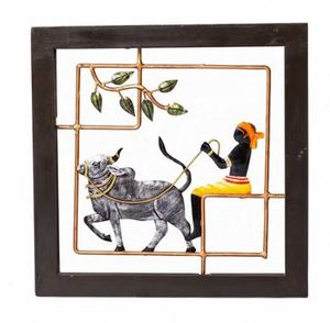 Custom Carved Metal Wooden <b>Frame</b> Silver Plated Decorative <b>Wall</b> Panel Christmas Gift Art Decor - Product Image 1