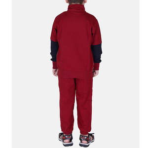 Ensemble de jogging décontracté haut de gamme pour adultes, couleur contrastée, pour la maternité |   Survêtement de performance blanc et bordeaux |   Vêtements de sport pour l'entraînement athlétique - Product Image 3