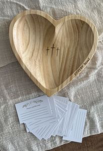 Magnifique bol de prière en bois fait main en forme de cœur, design moderne, écologique, artisanat de qualité supérieure, produit disponible en gros - Product Image 2