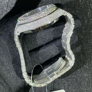 Relojes de Pulsera de Cristal de Zafiro Mecánicos Automáticos de Moda Hip Hop Clásicos Unisex Hechos a Mano con Joyas de Belleza Personalizadas, Resistentes al Agua hasta 100 Bares - Product Image 5