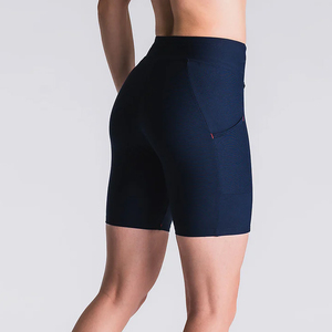 Women's High Waist <b>Tummy</b> <b>Control</b> Side Phone Pocket Quick Dry Breathable Butt Lifting Stretchy Workout Yoga Biker Shorts - Product Image 3