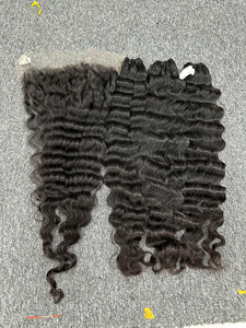 Cheveux humains vierges vietnamiens bouclés/ondulés, double trame machine, trame plate, toutes couleurs, compatibles permanente - Product Image 2