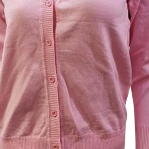 Cardigan pour femme avec logo frontal, léger, en maille douce, à manches longues, pull décontracté pour le bureau, vente en gros OEM, sur mesure en gros - Product Image 2
