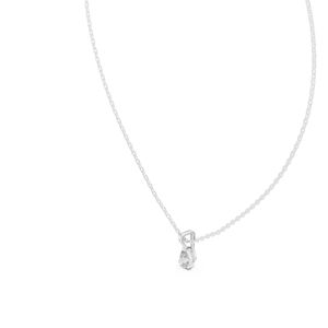 จี้เพชรรูปหยดน้ำสีชมพู 14K โรสโกลด์สำหรับผู้หญิง |   ชุดทำงาน |   เพชรที่เพิ่งเพาะเลี้ยง - Product Image 5