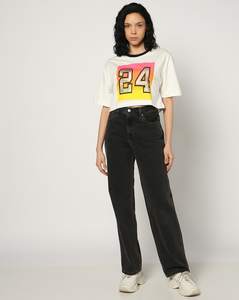 <b>Women</b> Boxy Fit Oversized T-<b>Shirt</b> OEM Factory <b>Loose</b> Casual Print Embroidery High Quality Cotton Fabric <b>for</b> Streetwear Lounge Wear - Product Image 4