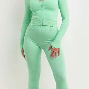 High Manufacture Women Gym Factory Direct Sale Women 3 Piece <b>Yoga</b> <b>Set</b> Activewear Seamless Women 3 Piece <b>Yoga</b> <b>Set</b> - Product Image 3