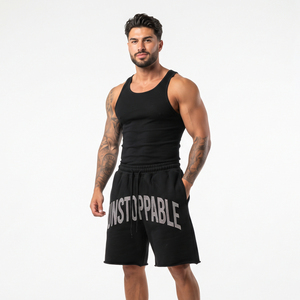 Shorts de sport amples pour hommes avec strass, 100 % polyester polaire, pour entraînement intensif, respirants - Product Image 6