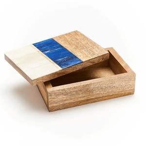 Tarro de almacenamiento de madera natural con tapa hermética, ideal para la organización de la despensa de la cocina y almacenamiento elegante en la encimera. - Product Image 4