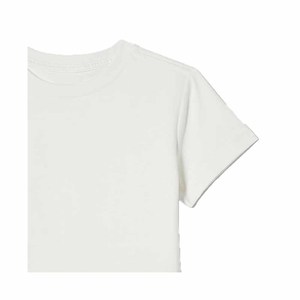 Women's White Short Sleeve T-Shirt and Navy Blue Drawstring Shorts Set Cotton Breathable Casual Wear - Product Image 3