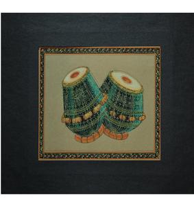 Tableau mural peint à la main, instrument de musique indien, art pour la décoration intérieure – Meilleures ventes - Product Image 1