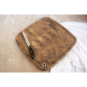 Juego de 3 tablas de cortar de madera de acacia de diseño vintage al por mayor de fábrica para cocina, tabla de picar de madera con mango para carne - Product Image 5