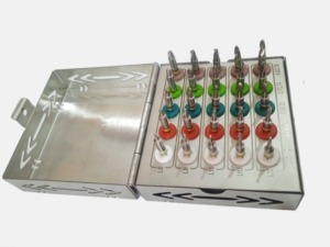 Kit de 25 forets coniques de haute qualité pour implants dentaires, avec embouts, en acier inoxydable, certifié CE ISO 9001/13485, ensemble d'instruments manuels - Product Image 5