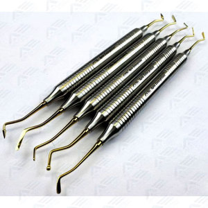 Instrumentos Quirúrgicos Dentales Manuales, Juego de Herramientas de Desincrustación Tipo Sickle, 2mm 2.5mm 3mm, Desincrustadores Dentales de Acero Inoxidable - Product Image 1