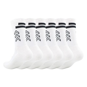 Comfortable Spring Sports <b>Socks</b> White Color And <b>Black</b> Dots Breathable Quick Dry Football Basketball Knee <b>Socks</b> For Sports - Product Image 1