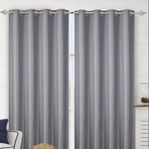 Cortinas de Algodón Sólido |   Cortinas Premium para Ventanas, cortinas de algodón sólido de alta calidad, opacas - 100%, control de luz - 75% - Product Image 1