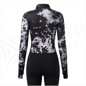 North Approach – Veste de yoga pour femme à manches longues avec fermeture éclair, imprimé tie-dye, respirante, pour le sport - Product Image 2