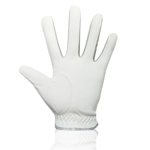 Gant de golf en cuir blanc respirant avec sangle de poignet, style sportif, pour le printemps et l'été - Product Image 2