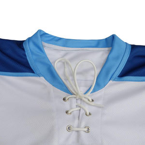 Maillot de hockey sur glace unisexe personnalisé de haute qualité, pull de sport avec lettres et numéros brodés, 100 % polyester, impression par transfert thermique rapide - Product Image 5