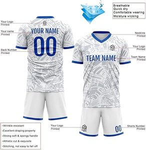 Uniforme de Fútbol de Último Diseño 100% Poliéster, Nuevo Estilo, Personalizado para Adultos, Color Personalizado, Logotipo Personalizado, Sin Mangas, Unisex, Secado Rápido - Product Image 3