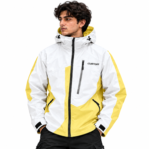 Men Nylon Lightweight Adventure Shell Jacket Water Resistant Hooded <b>Windbreaker</b> Zip Front Hiking <b>Camping</b> Travel - Product Image 2