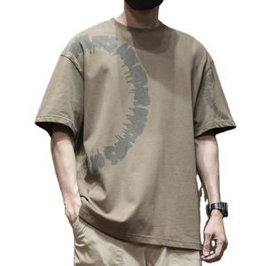 Taille libre T-shirt personnalisé pour homme Vêtements pour homme Sweat-shirt imprimé à manches courtes durable Chemise imprimée avec logo privé de couleur unie - Product Image 2