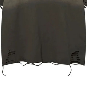 Camisetas con hombros caídos y efecto desgastado para hombre, 100% algodón, material ligero, impresión de logotipo personalizada, servicio OEM, camisetas desgastadas - Product Image 6