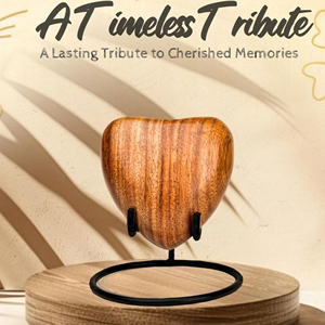 Elegant Rosewood Memorial Urn for Adults Rustic Wooden Ashes Urn with Carved Design by AYAANS - Product Image 6