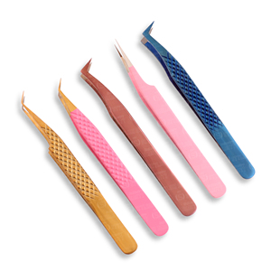 Pince à épiler pour extensions de cils en acier inoxydable avec design de préhension parfaite, série Expert, outils de beauté de qualité supérieure - Product Image 2