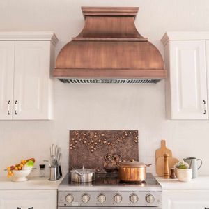 Campana Extractora de Cobre Auténtico, Estilo Rústico, Hecha a Mano, Cubierta Decorativa Premium para Chimenea de Cocina, Calidad Superior - Product Image 6