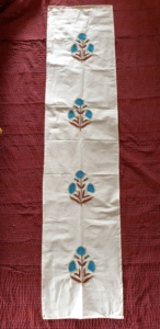 Embroidered Eco-Friendly Cotton Table <b>Runner</b> Floral Pattern Traditional Home Decor Outdoor Hand <b>Washable</b> Christmas Decor - Product Image 6