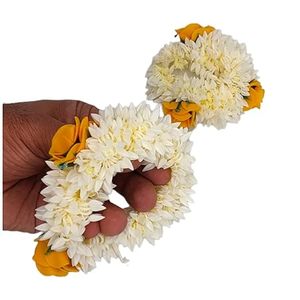 ยางรัดผมพลาสติกทำมือลายดอกกุหลาบ ยี่ห้อ YelGajra ของชำร่วยงาน Sangeet, Mehndi, รอมฎอน, ของขวัญตอบแทน, ของที่ระลึกงาน Mayoon, กำไลอินเดีย, Ganey - Product Image 2