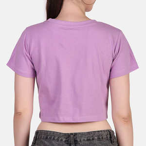 Camiseta Corta de Algodón 100% Ecológico para Mujer, Estilo Casual, Manga Corta, para Primavera - Product Image 5