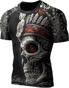 เสื้อรัดกล้ามเนื้อแขนยาว Rush Guard Jiu Jitsu MMA BJJ แบบสั่งทำพิเศษ พร้อมโลโก้สั่งทำ ขายส่ง ผลิตจากผ้าสแปนเด็กซ์ สำหรับผู้ชาย แห้งเร็ว - Product Image 1